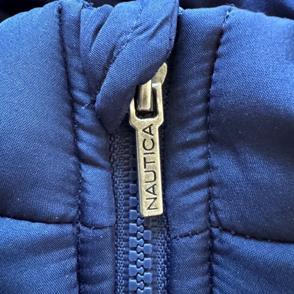 Nautica Boys Colorblock Puffer Vest Quilted Full Zip Cold Weather 4T - Picture 3 of 9